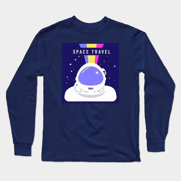 The Space Travel Long Sleeve T-Shirt by MaiKStore